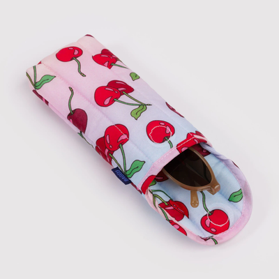 Puffy Glasses Sleeve - Cherries