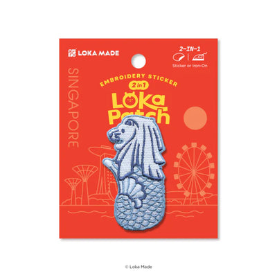Embroidery Sticker - Merlion