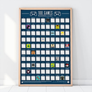 Bucket List Poster - 100 Video Games
