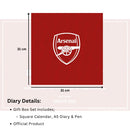 2026 Calendar & Diary Musical Gift Box - Arsenal FC