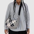 Medium Nylon Crescent Bag - Mixed Plaid