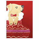 Dog In Stocking Card