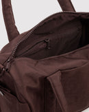 Nylon Duffle Bag - Coffee
