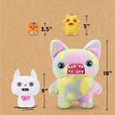 Alley Cat 9" Plush  - White & Pink Cheezee