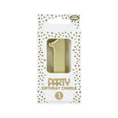 Gold Birthday Candle - 1