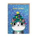 Tree Hat Kitty Card