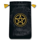 Embroidered Mini Tarot Velvet Bag - Pentacle