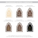 Customizable Arch Lattice Wall Sign