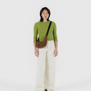 Small Nylon Crescent Bag - Leopard