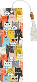 Beaded Bookmark - Cats