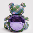 Bear Bag - Green Star Plaid