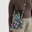 Bear Bag - Green Star Plaid