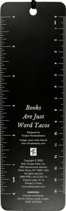 Beaded Bookmark - Books Are Just Word Tacos