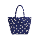 Cloud Bag - Navy and Cream Polka Dot