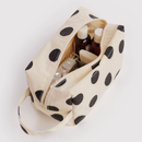 Dopp Kit - Cream and Black Polka Dot