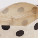 Dopp Kit - Cream and Black Polka Dot