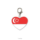 Enamel Charm - Singapore Flag