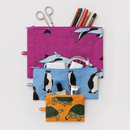 Flat Pouch Set - Vacation Animals