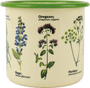 Enamel Plant Pot - Herbs