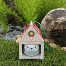 Xmas House Ceramic Pot - Pine