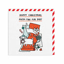Xmas From The Fur Baby Greeting Card