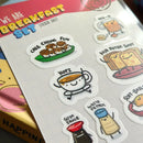 Breakfast Set Sticker Sheet