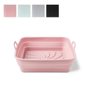 Essentials Collapsible Silicone Air Fryer Basket - Square