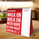 2026 Desk Easel Calendar - Liverpool FC