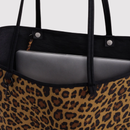 Large Nylon Reversible Tote - Leopard Mix