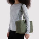 Medium Nylon Bowler Bag - Caper