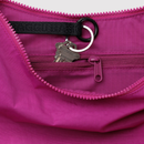 Medium Nylon Crescent Bag - Deep Fuchsia