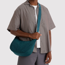 Medium Nylon Crescent Bag - Deep Sea