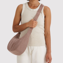 Medium Nylon Crescent Bag - Toasted Almond