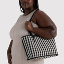 Medium Nylon Reversible Tote - Black Mix