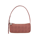 Nylon Pochette - Tan Houndstooth