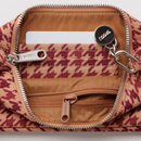 Nylon Pochette - Tan Houndstooth