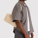 Nylon Bowler Bag - Custard