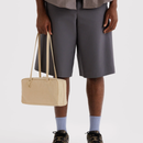 Nylon Bowler Bag - Custard
