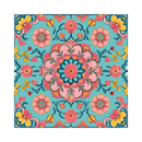 Magnet Peranakan -  Nyonya Lotus Medallion