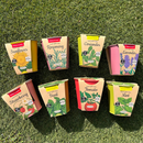 Pastel Coloured Pots With Chalk: Rosemary