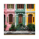 Magnet Peranakan -  Bicycle by the Shophouse