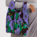 Pleated Baggu - Maroon Poppy