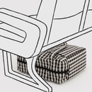 Small Cloud Carry-On - Black and Cream Gingham