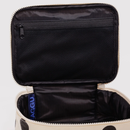 Small Cosmetic Case - Cream and Black Polka Dot
