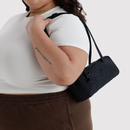 Small Nylon Bowler Bag - Black