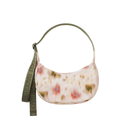 Small Nylon Crescent Bag - Abstract Floral