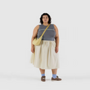 Small Nylon Crescent Bag - Butter