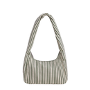 Small Nylon Meringue Bag - Sage Stripe