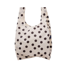 Standard Baggu - Cream and Black Polka Dot