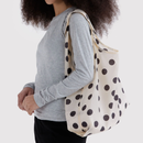 Standard Baggu - Cream and Black Polka Dot